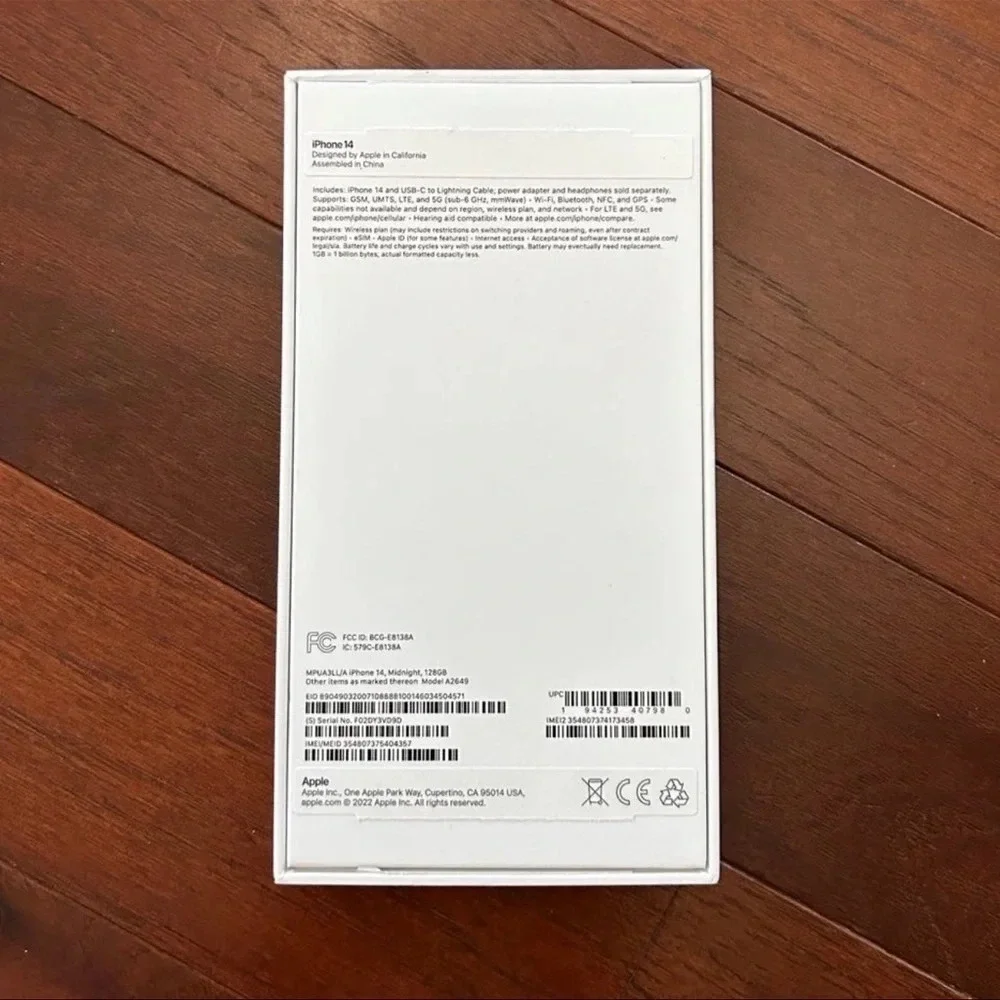Apple iPhone 14 Pro Box Only no phone Like new condition